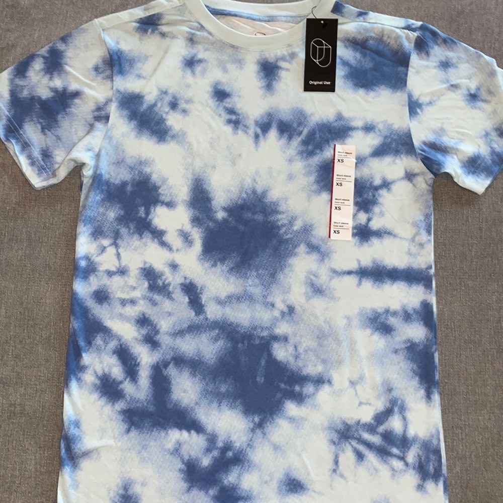 Original Use Blue Tie Dyed Shirt